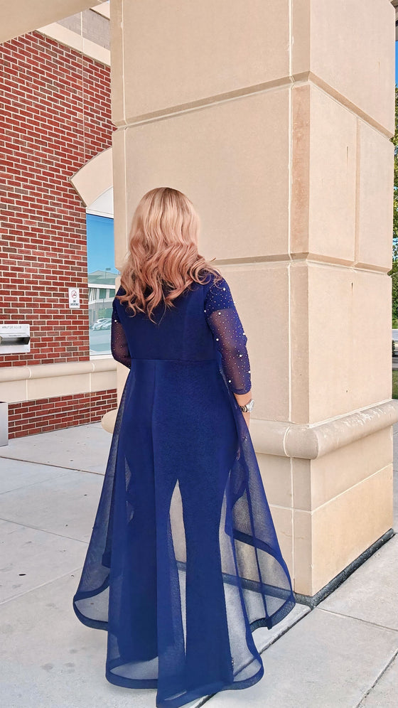 Royal Navy Rhinestone 3-Piece jacket Set ✨