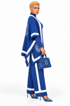 PREORDER 02 – BLUE  3-PIECE KNIT PANT SET