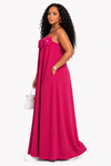 The Blossom Charm Maxi Dress(Pink)
