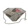 PREORDER- Diamond Prism Crystal Clutch — Multitone Silver