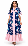 Iconic Flow Maxi Dress – Royal Blush Circle