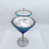 PREORDER-Ocean Luxe Crystal Martini Clutch — Blue Ombre