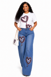 Heartstrings Denim Pant Set