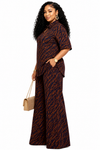 Mocha Safari Chic Pant Set