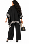 PREORDER 09- BLACK 3-PIECE KNIT PANT SET