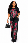 🌺 Ruby Bloom Luxe Stretch Denim Set(Black)