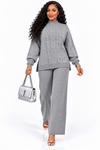 PREORDER 06– GRAY 2- PIECE KNIT PANT SET