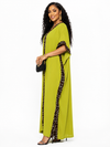 Safari Luxe Leopard Kaftan(Lemon)