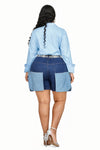 Bold Pocket Denim 2-Piece Set – Dark/Light Mix