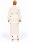 PREORDER 01 – IVORY KNIT SKIRT SET