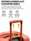 Voyager Elite 3-Piece Hardside Luggage Set(ORANGE)