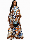 Royal Mosaic Luxe Kaftan Dress