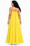 The Floral Grace Maxi Dress(Yellow)