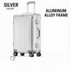 Premium Aluminum Travel Suitcase(Silver)