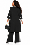 PREORDER 19 BLACK 3-PIECE  KNIT PANT SET