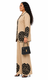 PREORDER 30- KHAKI 2- PIECE  KNIT PANT SET