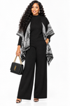 PREORDER 12- BLACK 3-PIECE KNIT PANT SET