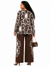 PREORDER 31- BROWN 2- PIECE  KNIT PANT SET