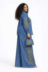 Regal Prism Denim Palazzo Set