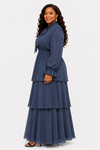 Serenity Layers Maxi Dress(Navy)