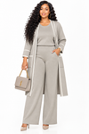 PREORDER 19 CAMEL 3-PIECE  KNIT PANT SET