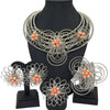 18K HIGH QUALITY JEWELRY BIG SET(SILVER)