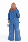 Midnight Galaxy Luxury Denim pants Set