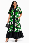 Iconic Flow Maxi Dress(Green)