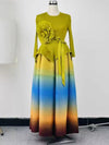 multiple colors miyaki dress