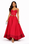 Corset Couture Skirt Set(Orange/red)