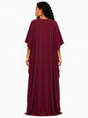Safari Luxe Leopard Kaftan(Wine)