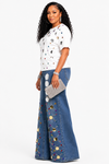 2-piece Luxe Mirror Disc Denim Set