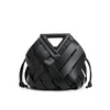 Woven Geometric Handle Bag