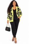 PREORDER 21- YELLOW 3-PIECE JOGGERS KNIT PANT SET
