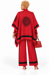 PREORDER 02 – RED 3-PIECE KNIT PANT SET