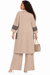 PREORDER 24- KHAKI 3-PIECE  KNIT PANT SET