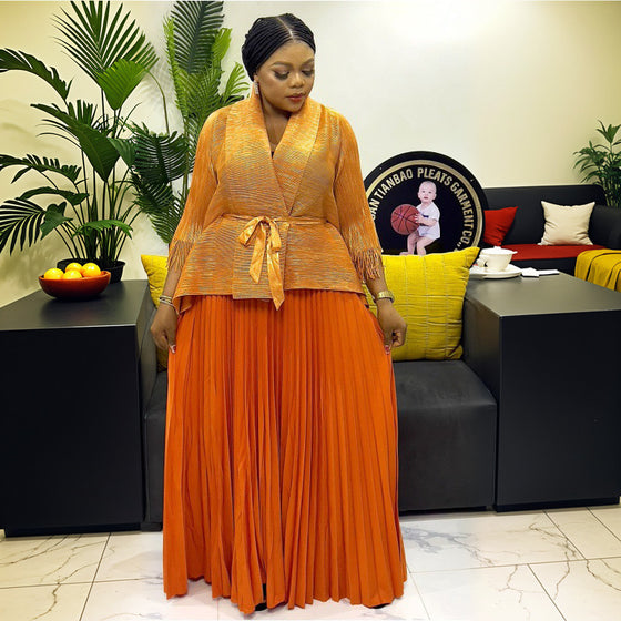 MULTI COLOR MIYAKI SKIRT SET.