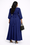 Royal Grace Wrap Maxi Skirt Set(Navy)