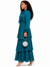 Serenity Layers Maxi Dress(Teal)