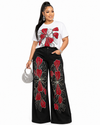 🌺 Ruby Bloom Luxe Stretch Denim Set(Black)