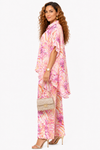 Pink Marble High-Low Palazzo Set