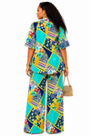 Tropical Mosaic Pant Set