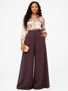 Deep Brown Palazzo Pants(Bottom)