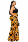 Royal Flow Palazzo Pants(Mustard/Black)