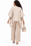 PREORDER 07 – BEIGE  3-PIECE KNIT PANT SET
