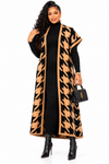 PREORDER 39 BLACK - 2PIECE PONCHO SWEATER DRESS.