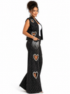 Heart Glam Stretch Denim Set(Black)