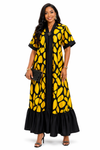 Iconic Flow Maxi Dress(Mustard)