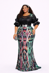 Galaxy Sparkle Prestige Maxi Dress(Black)