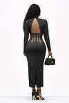 Midnight Illusion Sculpt Luxe Bodycon Dress